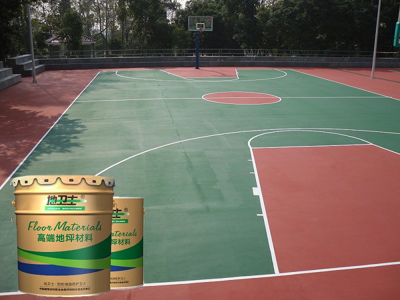 工廠活動(dòng)區(qū)籃球場(chǎng)地坪漆