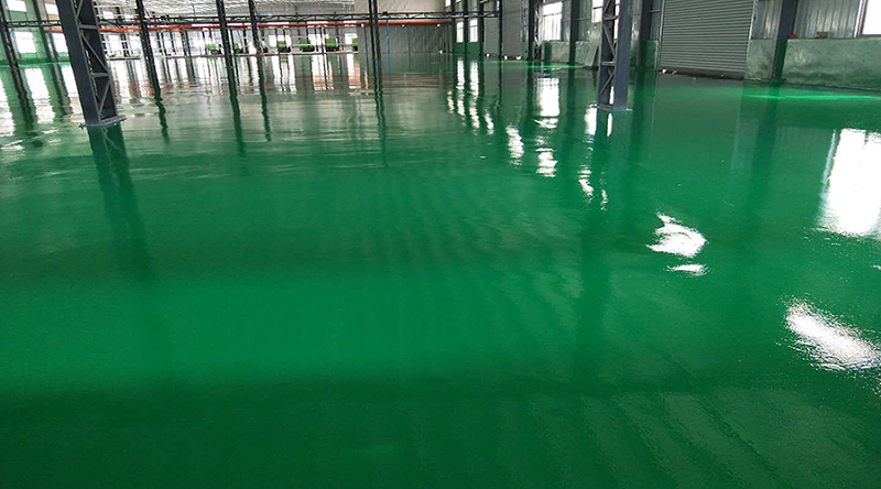 耐磨經(jīng)濟(jì)型環(huán)氧地坪漆完工