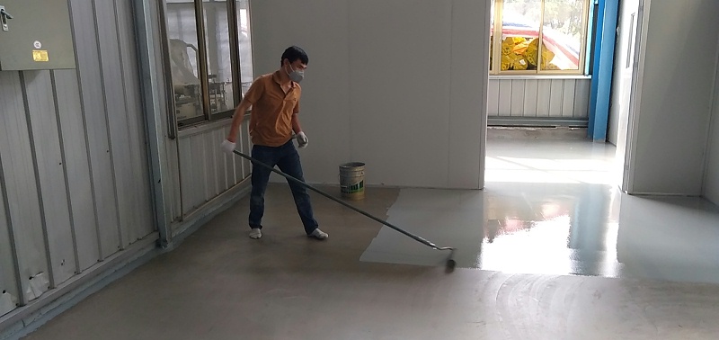 “地衛(wèi)士”環(huán)氧地坪漆施工