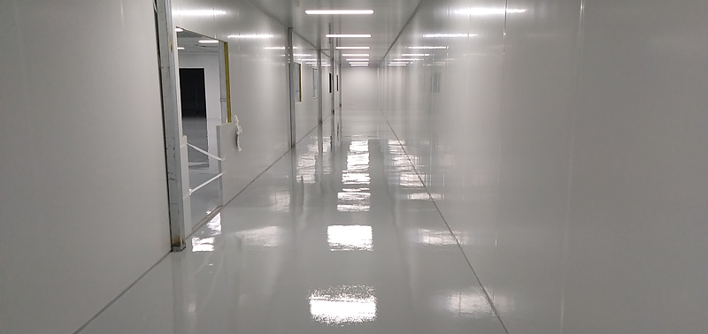 口罩防護服無塵凈化車間環氧地坪漆