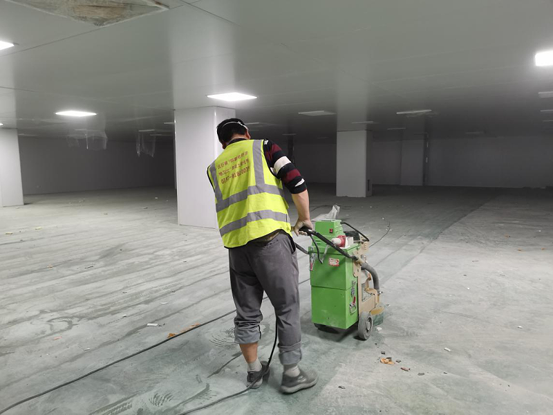 無紡布車間地坪漆施工