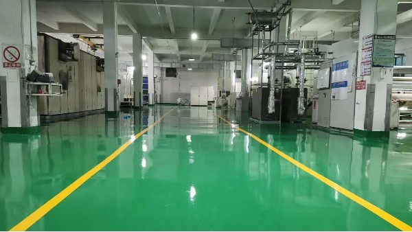 2020佛山華亨衛(wèi)生材料有限公司再次選用地衛(wèi)士環(huán)氧地坪漆工程