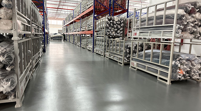 中山某紡織業有限公司“地衛士”聚氨酯超耐磨地坪漆使用效果圖