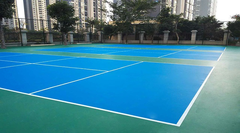 地衛士水性硅PU球場地坪漆完工效果圖 地衛士水性硅PU球場地坪漆完工效果圖