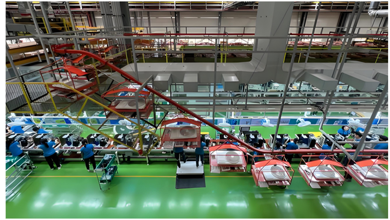 “美的集團”示范工廠選用“地衛士”地坪漆及劃線完工展示圖