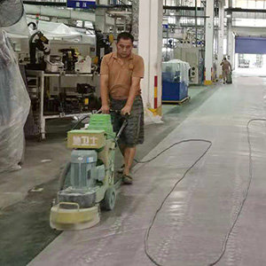 第5步、環氧砂漿層打磨